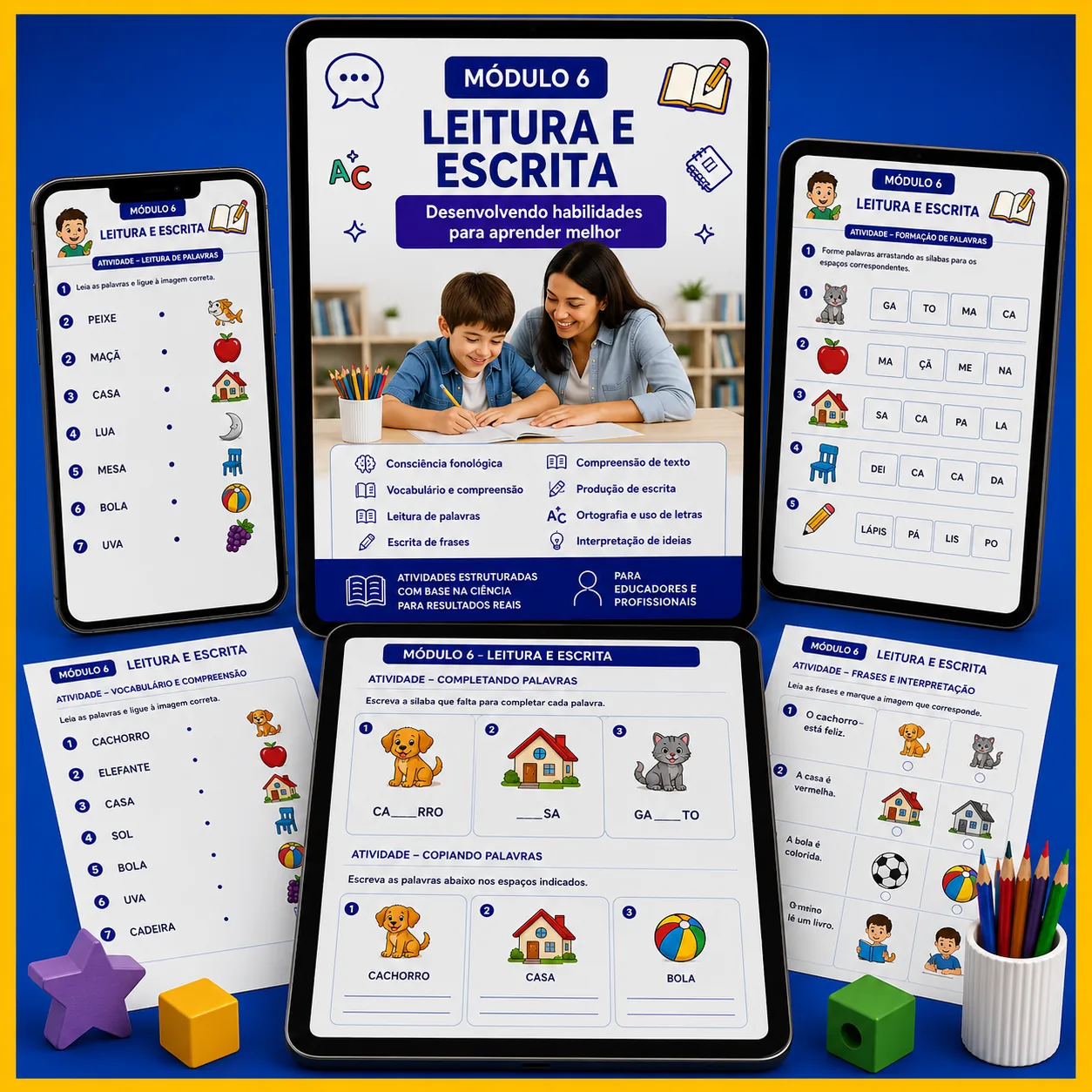 Mockup do Leitura e Escrita