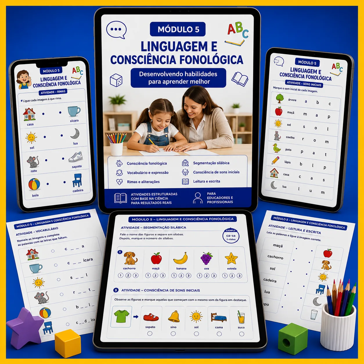 Mockup do Linguagem e Consciência Fonológica