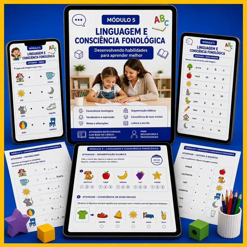 Mockup do Linguagem e Consciência Fonológica